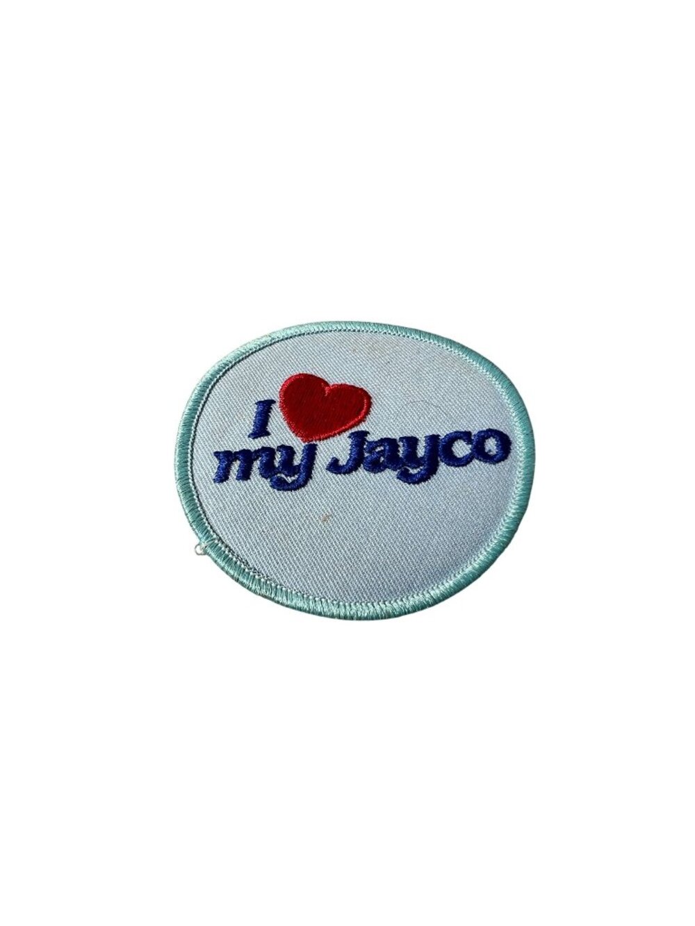 I Love My Jayco Embroidered Patch Round Iron-On Camper RV Accessory